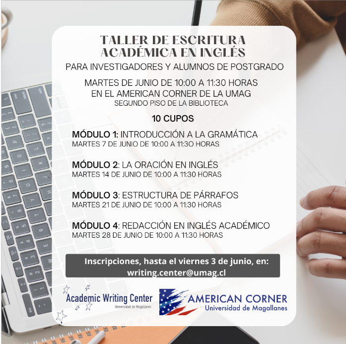 Taller de escritura académica en inglés