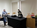 Un aspecto de la clase inicial de "Introducción al Patrimonio" realizada por la Dra. Flavia Morello en las salas de postgrado del Centro de Documentación del Instituto de la Patagonia